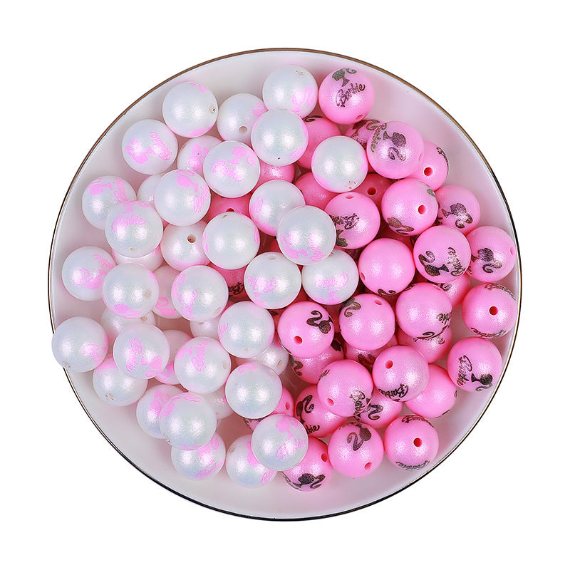 Wholesale 100PCS New Imitation Pearl Colorful Silicone Beads